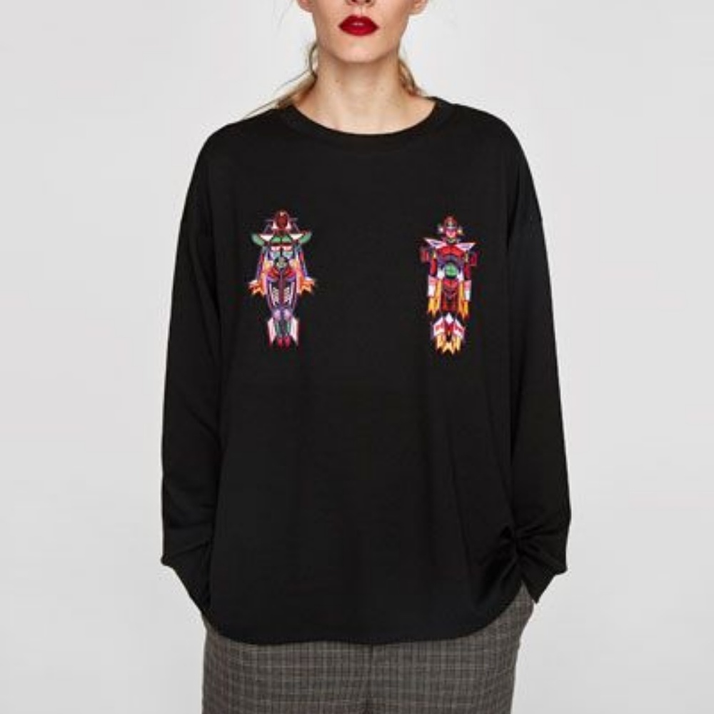 Zara Robots Sweatshirt